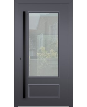 LIM CL05S - porte traditionnelle vitrée en aluminium