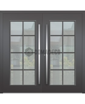 LIM CL06 double - porte battante traditionnelle en aluminium de style classique avec verre