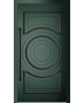 LIM CL16 - porte d'entrée en aluminium de style traditionnel