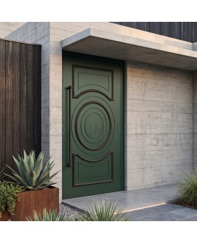 LIM CL16 - porte d'entrée en aluminium de style traditionnel