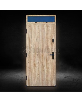 configuration personnalisée - STA porte avec panneau en verre supérieur (vue de l'extérieur)