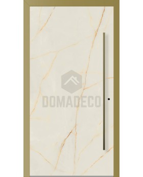 LIM Cristallo - porte à charnière en aluminium recouverte de quartz fritté Cristallo