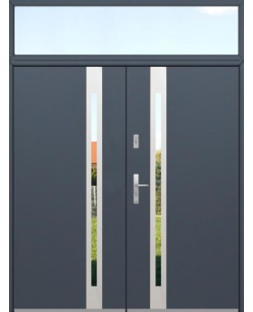 configuration personnalisée - Porte double Fargo avec fenêtre latérale supérieure