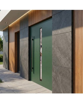 Porte d'entrée en aluminium écologique, abordable et de haute qualité