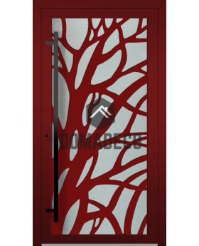 LIM G4 - Porte vitrée en aluminium avec panneau décoratif