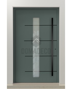 PIVOT Gryf-B - porte pivotante sécurisée en aluminium avec vitrage