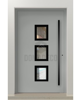 PIVOT Izobar - porte à pivot unique en aluminium avec cinq fenêtres