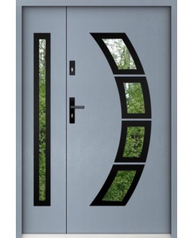 Sta Taurus Duo noir - porte d entrée avec panneau latéral