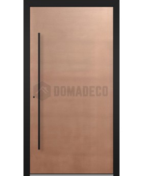 LIM Copper- porte d'entrée en aluminium avec un revêtement en cuivre