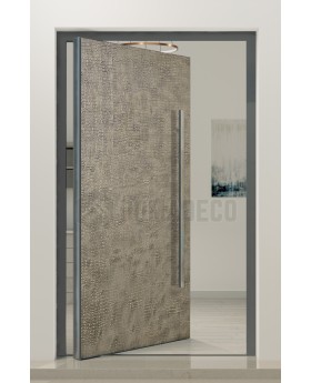 PIVOT M3 - Porte d'entrée pivotante en aluminium revêtue de métal liquide