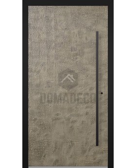 LIM M3 - porte d'entrée recouverte de métal liquide