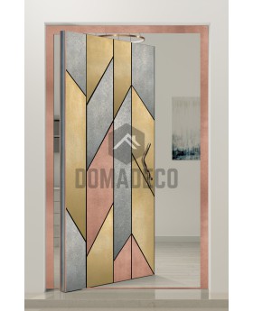 PIVOT M4 - Porte d'entrée pivotante en aluminium revêtue de métal liquide