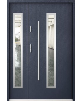Sta Magellan Duo - porte d'entrée métallique extérieure avec panneau latéral