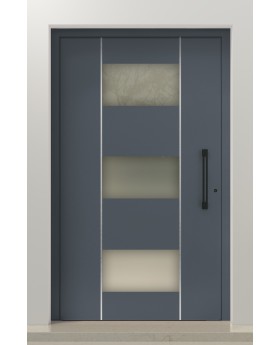 PIVOT AP13 - porte d'entrée pivotante en aluminium sur mesure