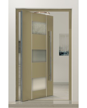 PIVOT AP13 - porte d'entrée pivotante en aluminium sur mesure