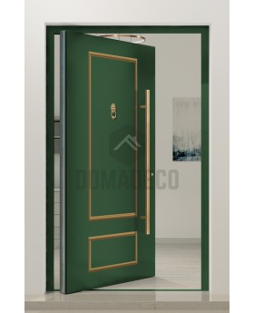 PIVOT CL05 - porte pivotante traditionnelle en aluminium de style classique