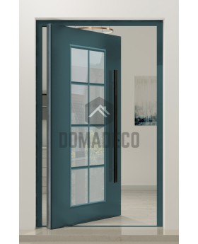 PIVOT CL06 - porte pivotante traditionnelle en aluminium de style classique avec vitrage