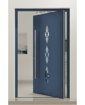 PIVOT EK28 - porte d'entrée pivotante en aluminium