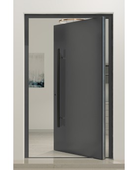 PIVOT Basic - porte d'entrée pivotante en aluminium lisse