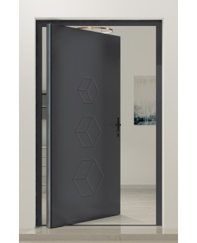 PIVOT V19 - Grande porte pivotante en aluminium à rupture thermique
