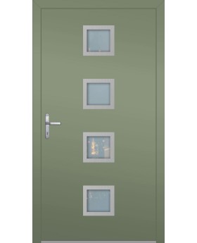 LIM AP08 - porte d'entrée vitrée en aluminium