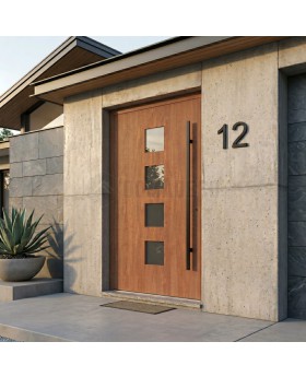 Porte d'entrée en aluminium « Golden Oak » : élégance et qualité supérieure pour votre maison