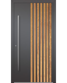 LIM RAIL3 - porte extérieure en aluminium à lames verticales en profilés d'aluminium