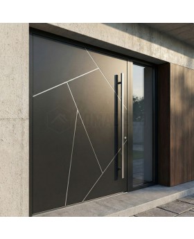 Porte PIVOT V56 avec panneau latéral à droite