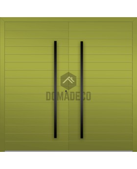 LIM V58 double - porte extérieure double à battants en aluminium avec nervures