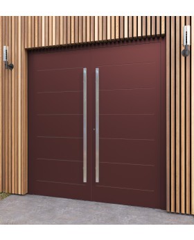 LIM W313 double / porte d'entrée française en aluminium
