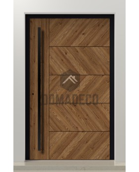 PIVOT WOODLINE 4 - porte pivotante recouverte de stratifié haute pression imitation bois Creek Larch