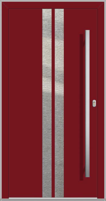 LIM Binary - porte d’entrée en aluminium avec plaque en aluminium