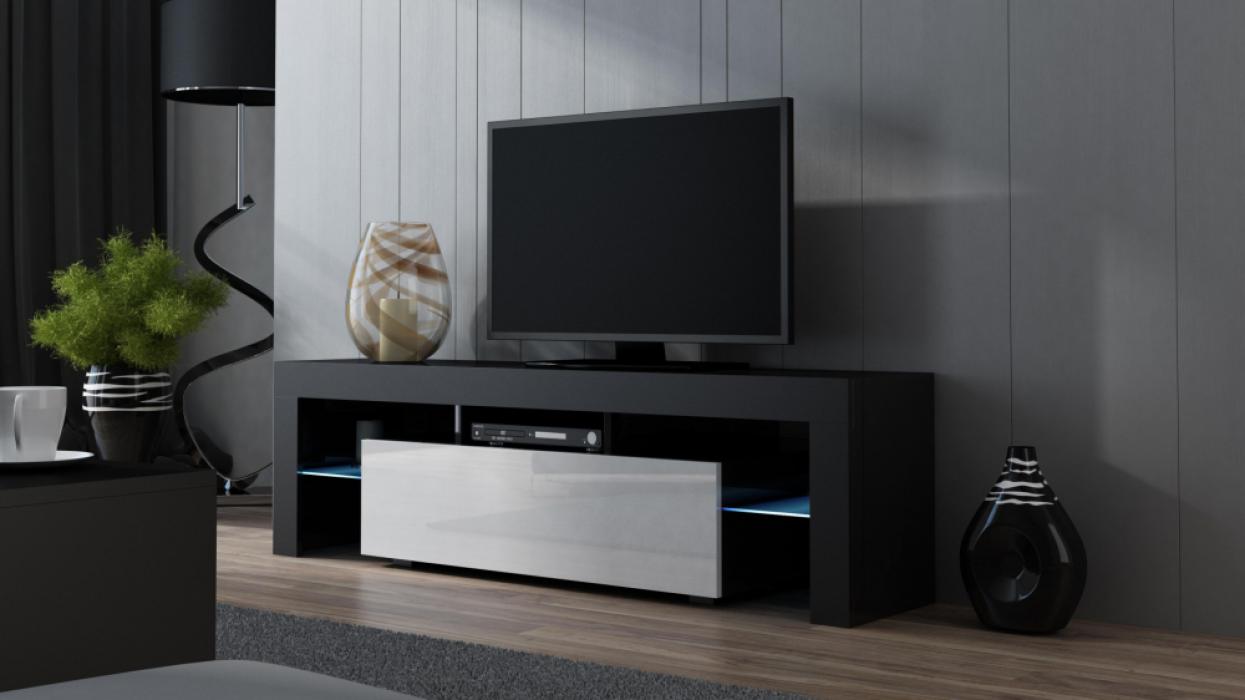 Milano 160 - noir ensemble meuble tv