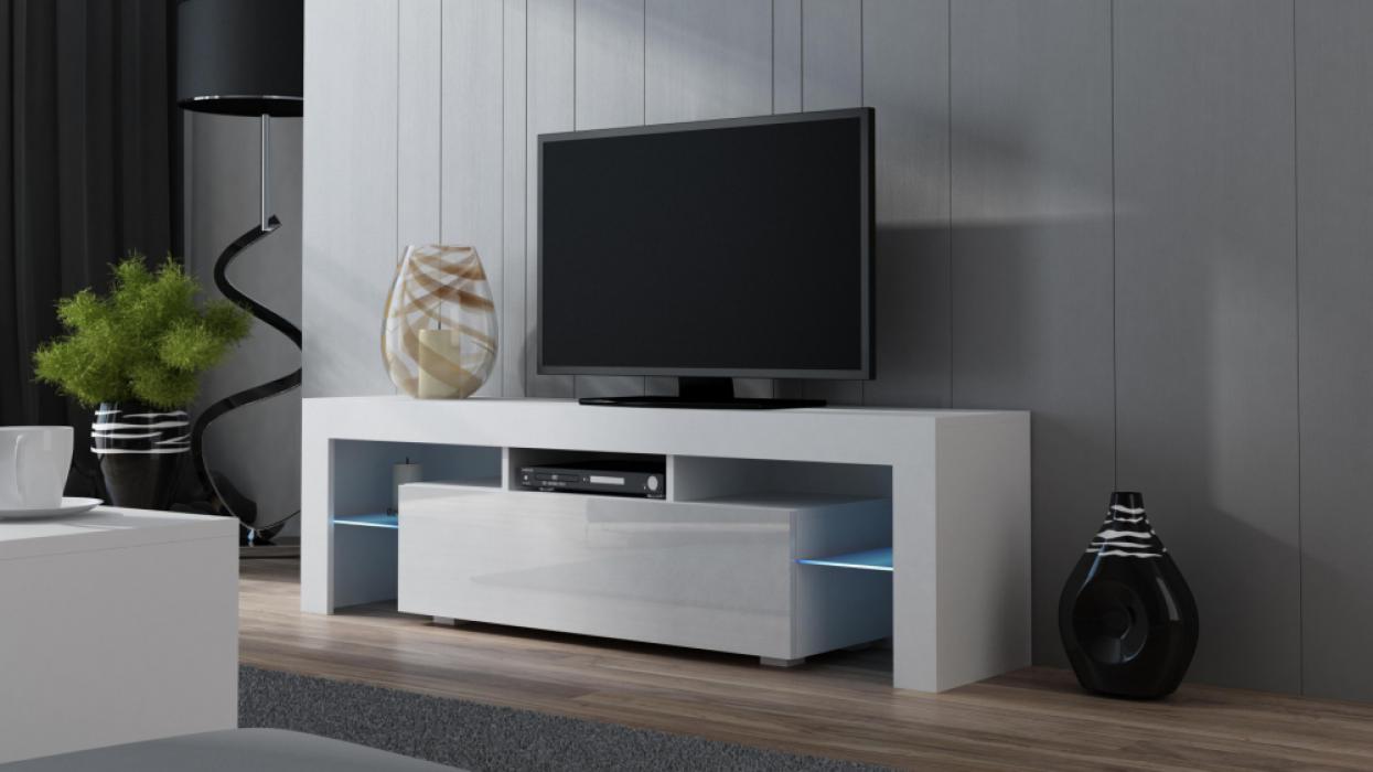 Milano 160 - blanc meuble tv contemporain